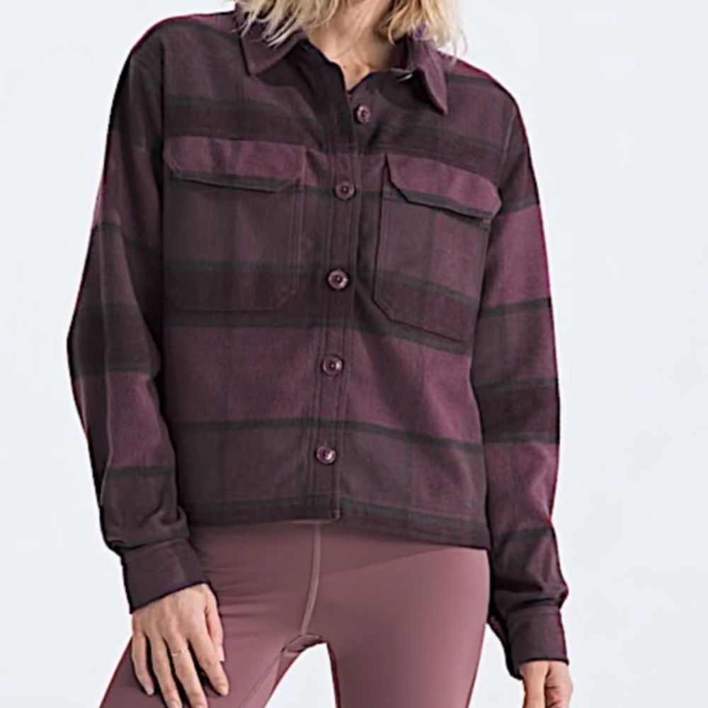 New The North Face Women's Valley Flannel Shirt Shacket Size Large XL MSRP $110